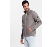 Ombre Clothing Hommes Bapetel gris cendré XXL sweat zippé