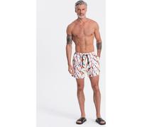 Ombre Clothing Maillot de bain court Hommes Icelios blanc S