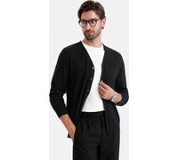 Ombre Clothing Pull boutonné pour hommes Tanielu noir M