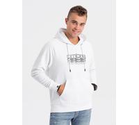 Ombre Clothing Sweat à capuche homme Anael blanc L