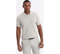 Ombre Clothing T-shirt homme avec col Alii beige S