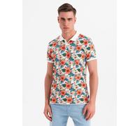 Ombre Clothing T-shirt homme avec col Kalia blanc XXL