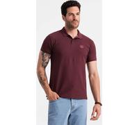 Ombre Clothing T-shirt homme avec col Venolas châtaigne XXL