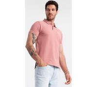 Ombre Clothing T-shirt homme avec col Venolas rose foncé XL