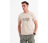Ombre Clothing T-shirt manches courtes homme Paniaf crème L