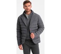 Ombre Clothing Veste de transition homme Ayoub graphite L