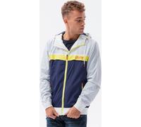 Ombre Clothing Veste de transition pour hommes Firenze blanc-marine L