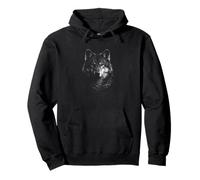 Ombre de Loup Sauvage et Loup dans Un Portrait d'esprit Sweat à Capuche