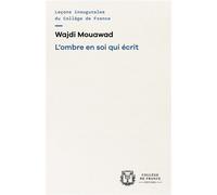 Ombre en soi qui écrit - Wajdi Mouawad - Collège de france - broché - Essai