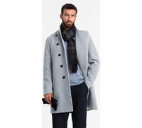 Ombre manteau homme une rangée avec col gris chiné L
