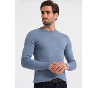 Ombre Pull classique pour homme, col rond bleu clair XL