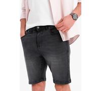 Ombre Short en denim de coupe classique noir L
