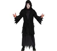 Ombre Sombre Capuche Manteau Mascarade Robe de Fantôme Créature Sombre Costume Mythes Sombres, Taille : 52 - 54 (L) Couleur : Noir