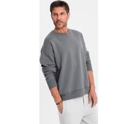 Ombre Sweatshirt unie à col rond gris M-L
