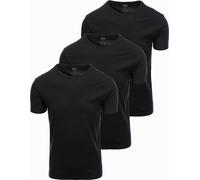 Ombre T-shirt 3 pièces pour homme en coton avec col rond coloré XL