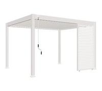 Ombréa Panneau brise-vue ventelles horizontales 1,3M Ombréa - Blanc G