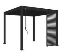 Ombréa Panneau brise-vue 15-738508 – 1 m, lames fixes en aluminium, anthracite