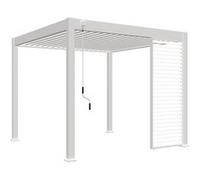 Ombréa Panneau brise-vue ventelles horizontales 1M Ombréa - Blanc G
