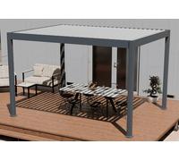 Ombréa Pergola bioclimatique aluminium lames orientables motorisées - 12 m² - 15-721005
