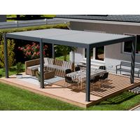 Ombréa Pergola bioclimatique aluminium lames orientables motorisées - 24 m² - 15-721517