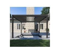 Ombréa Pergola bioclimatique Ombréa autoportante 4x4M - Anthracite - ELMO