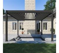 Ombréa Pergola bioclimatique aluminium lames orientables motorisées - 16 m² - 15-721159