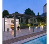 Ombréa Pergola bioclimatique Ombréa autoportante 4x6M - Anthracite - ELMO