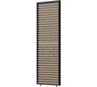 OMBREA Store latéral manuel aluminium anthracite Textilène gris foncé pour pergola 3x3 3x4 3x6 m Anthracite et gris foncé (Textilène)