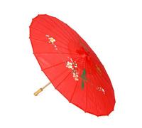 DEGUISE TOI - Ombrelle Chinoise 84 cm - Ombrelle - Taille Unique - Rouge - Accessoires pour déguisement - Bois et Synthétique - - Carnaval