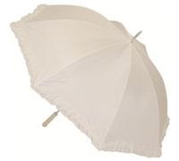 Chaks - AC1303/BLANC - Ombrelle mariage blanche 125 cm diam