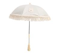 Ombrelle pour Poussette, Parapluie Anti-UV avec Pince, Ombrelle Universelle pour Poussette, Pare-soleil à Pompon pour Poussette, Vélo, Fauteuil Roulant (lapin)