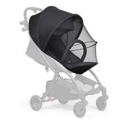 Ombrelle Poussette et Moustiquaire 2-en-1 Protection UV Noir Universel