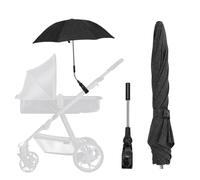 Ombrelle Poussette, Parasol Poussette Bébé Universelle, Protection UV 50+, Compatible avec la plupart des poussettes, Parapluie de Protection Solaire pour Landau avec Pince Réglable, Diamètre 71 cm