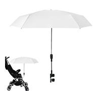 Ombrelle Poussette Universelle | Anti UV 50+ Ombrelle pour Poussette | Parapluie Poussette Bébé Confort avec Pince Réglable Pour La-ndau Poussette, Vélo, Fauteuil Roulant, Chaise de Plage