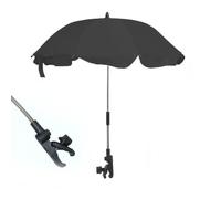 Ombrelle Poussette Universelle Bébé Confort Anti UV 50+ Parasol Poussette Pliant pour Extérieur Plage Jardin en Plein Air (noir)