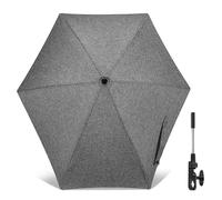 Ombrelle Poussette Universelle, Diamètre 78 cm, Parapluie de Protection Solaire pour Landau et Poussette, Pare Soleil Bebe Landau UV 50+, Ombrelle Poussette Bébé Confort pour Extérieur