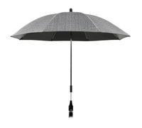 Ombrelle Poussette Universelle, Parasol Anti Uv pour Landau, Protection UV 50+，Diamètre 85 cm, Flexible et Orientable, Compatible avec la plupart des poussettes (gris)