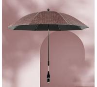 Ombrelle Poussette Universelle, Parasol Anti Uv pour Landau, Protection UV 50+，Diamètre 85 cm, Flexible et Orientable, Compatible avec la plupart des poussettes (Rouge)