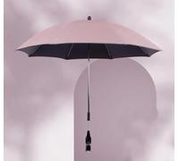 Ombrelle Poussette Universelle, Parasol Anti Uv pour Landau, Protection UV 50+，Diamètre 85 cm, Flexible et Orientable, Compatible avec la plupart des poussettes (rose)