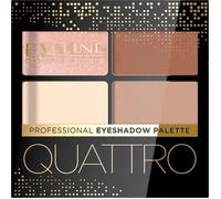 Ombres à paupières - EVELINE - Quattro N°05 - 4 teintes assorties - Textures mates et irisées