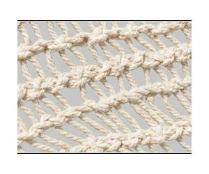 Ombrière macramé en polycoton triangulaire, fait main, 3 m - jardiline