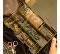 OMC FC Feeder Kit - Boîte de pêche complète avec 6 mangeoires, bas de ligne prêts à l'emploi et accessoires - Parfait avec OMC FC Feeder Combo