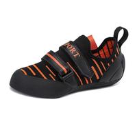 omcam Baskets d'escalade pour Garçons Filles Enfant Glisser sur Casual Intérieur Bloc Baskets Antidérapant Mode Grimpeurs Chaussures,Orange,38 EU