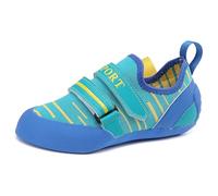 omcam Baskets d'escalade pour Garçons Filles Enfant Glisser sur Casual Intérieur Bloc Baskets Antidérapant Mode Grimpeurs Chaussures,Bleu,37 EU