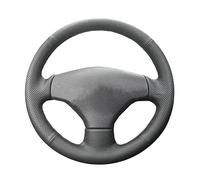 OMDHATU Couverture De Volant De Voiture Antidérapant en Cuir Microfibre Tresse De Volant pour Peugeot 206 2002-2006 Accessoires De Voiture (Color : Blue Thread)