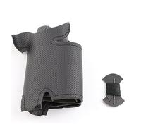 OMDHATU Couverture De Volant De Voiture Bricolage Personnalisée pour Mitsubishi pour Pajero Sport pour Montero Sport Cuir Tresse Couverture De Volant Couverture de Volant (Color : Black Thread)