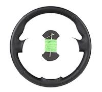 OMDHATU Couverture De Volant De Voiture Personnalisée Bricolage pour B&MW E39 E46 325i E53 X5 Enveloppe De Direction en Cuir Artificiel Automatique (Color : Vert)