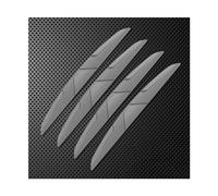 OMDHATU Couverture Poignée Porte Voiture Autocollants De Barre De Protection Anti-Collision Bord De Porte Protections Latérales en Silicone Bande De Couverture De Rétroviseur 4 Pièces (Color : Gris)