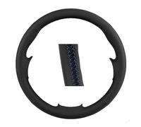 OMDHATU Housse De Volant De Voiture en Cuir Artificiel pour B&MW E60 E61 530d 545i 550i E63 E64 630i 645Ci 650i Tresse De Volant (Color : Blue Line)
