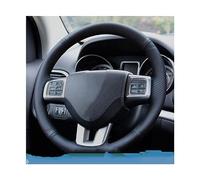OMDHATU Housse De Volant De Voiture Personnalisée Tresse en Cuir Antidérapante pour Dodge pour Grand pour Caravan pour Journey pour Avenger pour Durango (Color : Dark Blue Thread)